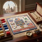 🎁Hot sale🧵USA 250th Anniversary Commemorative Cross Stitch Kit