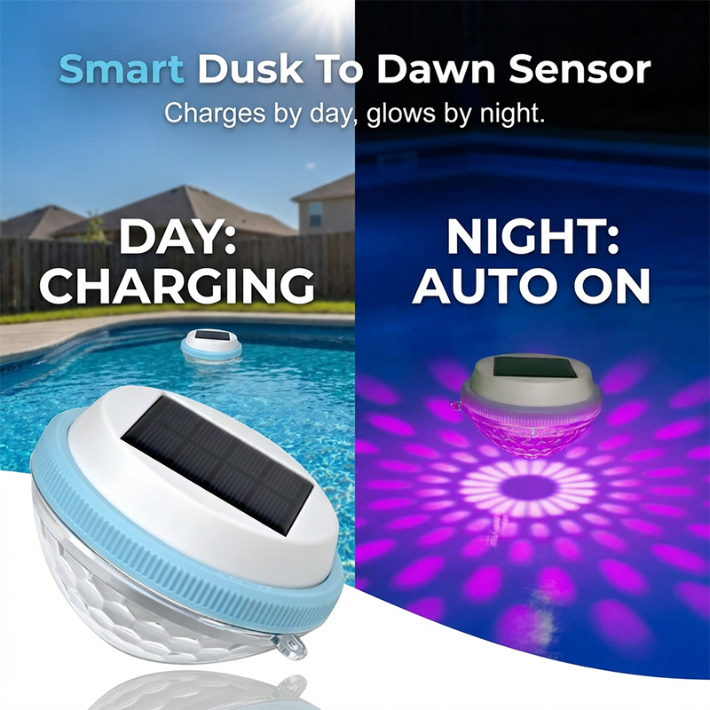 LED Solar Floating Pool Light
