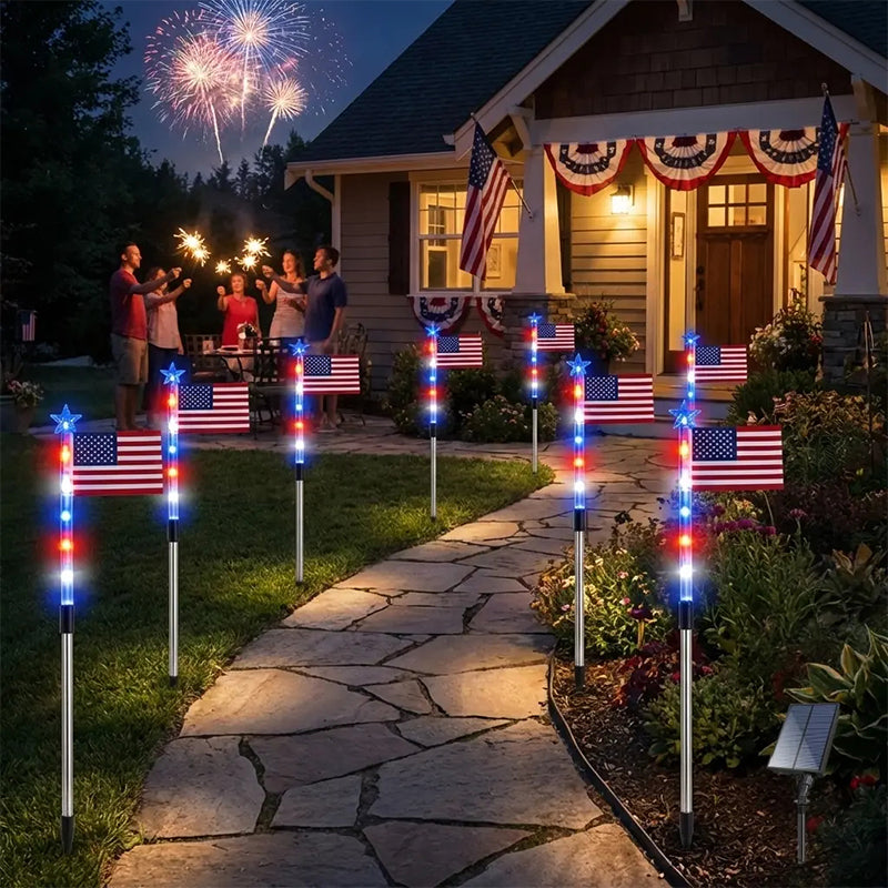 ✨Outdoor Solar Flag Stake Lights