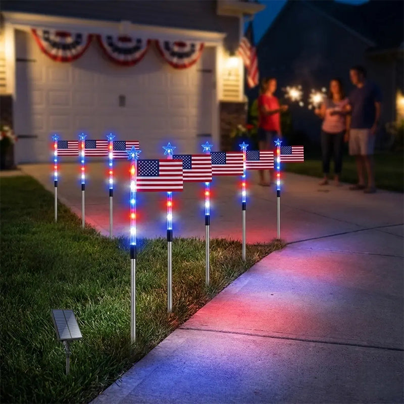 ✨Outdoor Solar Flag Stake Lights