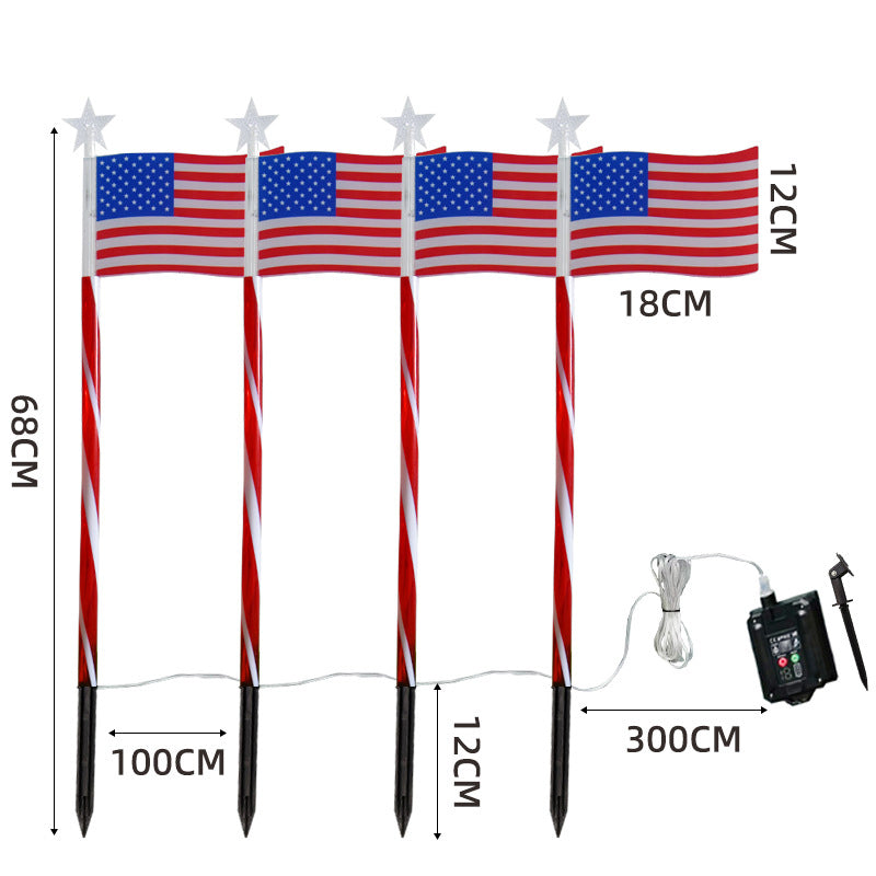 ✨Outdoor Solar Flag Stake Lights