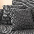 Bubble Texture Elastic Ruffled Sofa Cover