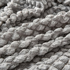 Bubble Texture Elastic Ruffled Sofa Cover