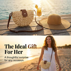 👜 Woven Crossbody Bag – Boho, Handwoven, Adjustable, Lightweight ✨