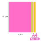 Colorful A4 Copy Paper Set for Crafts