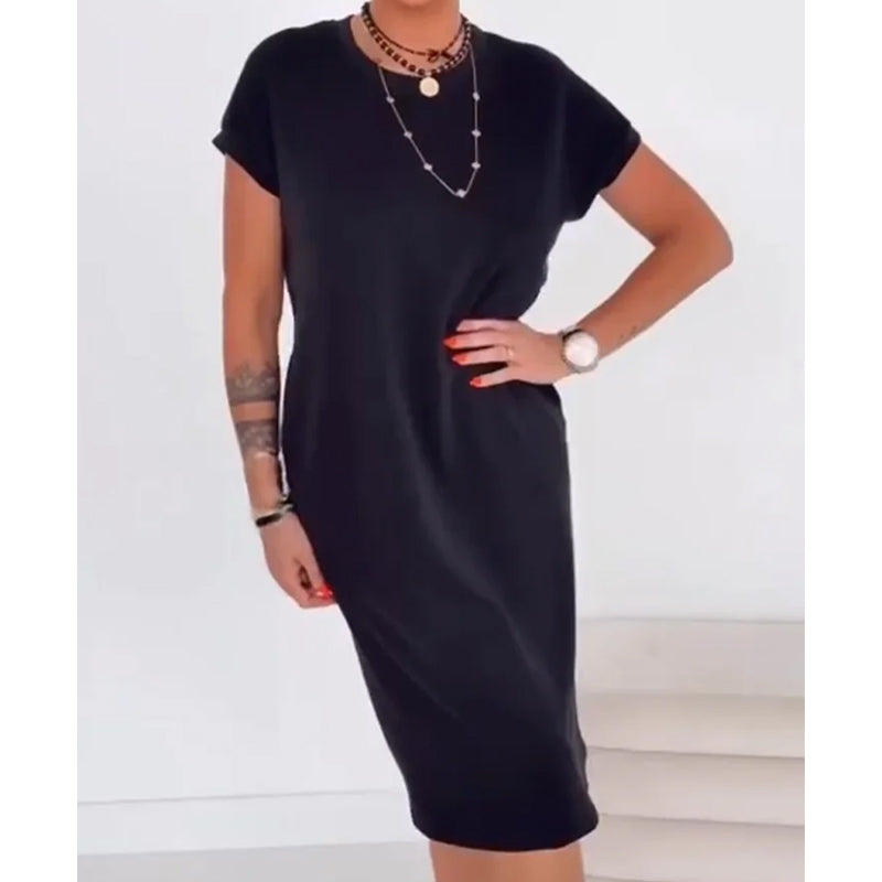 💐Women's Casual Short Sleeve T-Shirt Dress