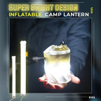 🏕️💨 Inflatable Go-Anywhere Camp Lantern – Collapsible, Lightweight, USB Rechargeable, Water Resistant. Perfect for Camping, Hiking, or Emergency Kits! 🔦✨🌲
