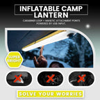 🏕️💨 Inflatable Go-Anywhere Camp Lantern – Collapsible, Lightweight, USB Rechargeable, Water Resistant. Perfect for Camping, Hiking, or Emergency Kits! 🔦✨🌲