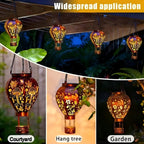 🎈Solar Hot Air Balloon Lantern – Auto-On, Hollow-Out Projection, Weatherproof 🌿