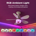 3-in-1 Ceiling Fan with Light and Bluetooth Speaker