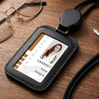 Retractable ID Badge Holder with Lanyard