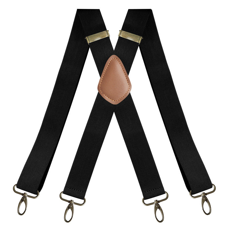 🧵👖🌀Universal X-Shaped High-Elastic Suspenders – Stretchy & Breathable, No More Sagging Pants, Perfect for Work, Leisure, or Active Days 🏃‍♂️💨