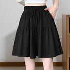 Women High Waist Skirt Pants Wide Leg Ruffle Culottes