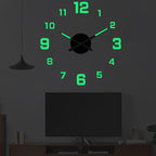 3D DIY Luminous Acrylic Wall Clock Set