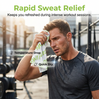 💦 Instant Cooling Towel – portable, breathable, perfect for workouts & travel!