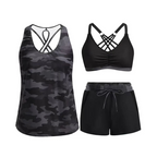 ✨Women's 3-Piece Swimsuit Tankini Set with Shorts