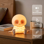 Halloween Skull Silicone Night Light with Touch Control