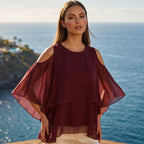 ⌛Limited-Time Offer-Women's Summer Cold Shoulder Ruffle Top