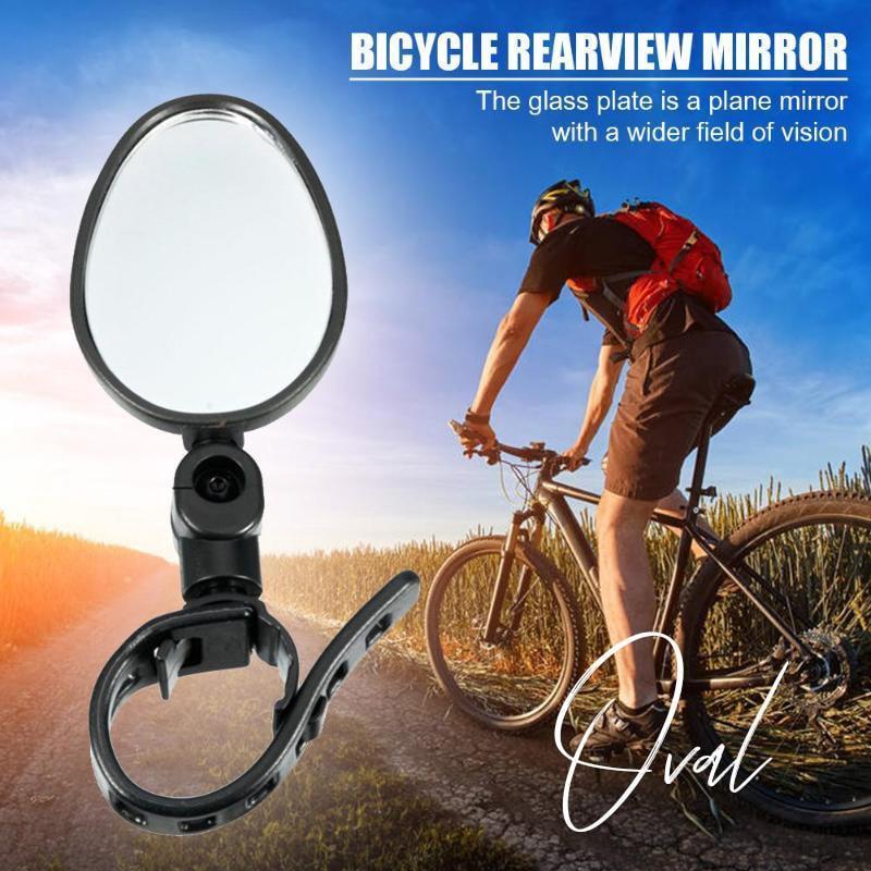 360° Rotating Rearview Mirror – Clear view behind, no more neck twisting. Fits bikes, e‑bikes & motorcycles. Tool‑free silicone strap!