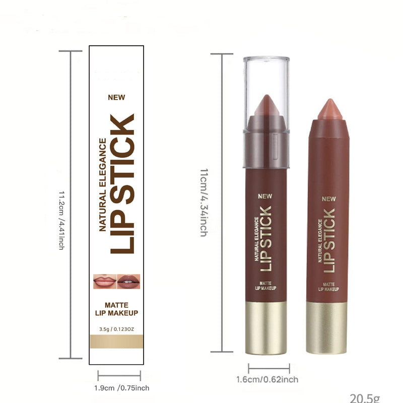 Long-Lasting Matte Lip Crayon for Women | 2-in-1 Liner & Lipstick | Hydrating & Non-Drying | Precision Triangular Tip | 6 Colors ✨