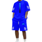 👕Men's Summer T-Shirt & Shorts Set – Gradient design, breathable & lightweight – Perfect for hot days & casual outings 🩳