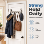 🚪📌 Suction Cup Over Door Hook Rack – Tool-Free Install, Strong Hold, No Drilling & Clutter-Free Entryway ✨