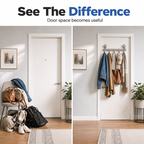 🚪📌 Suction Cup Over Door Hook Rack – Tool-Free Install, Strong Hold, No Drilling & Clutter-Free Entryway ✨