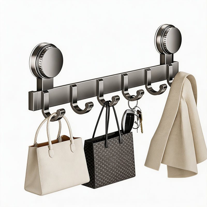 🚪📌 Suction Cup Over Door Hook Rack – Tool-Free Install, Strong Hold, No Drilling & Clutter-Free Entryway ✨