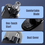 ⚡ Rechargeable Electric Nose Hair Trimmer, Portable Safe Round Head Mens Grooming Tool