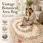 Easy-Care Floral Area Rug