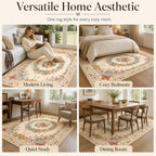 Easy-Care Floral Area Rug