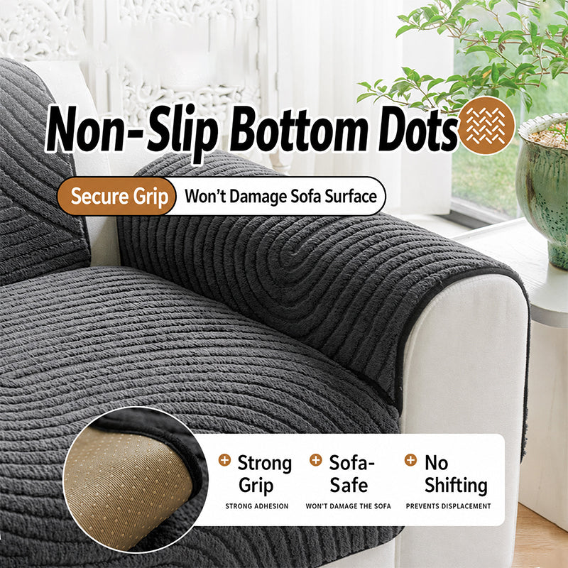 Velvet Sofa Cover – Cloud-Soft Warmth, Zero Slide ✨