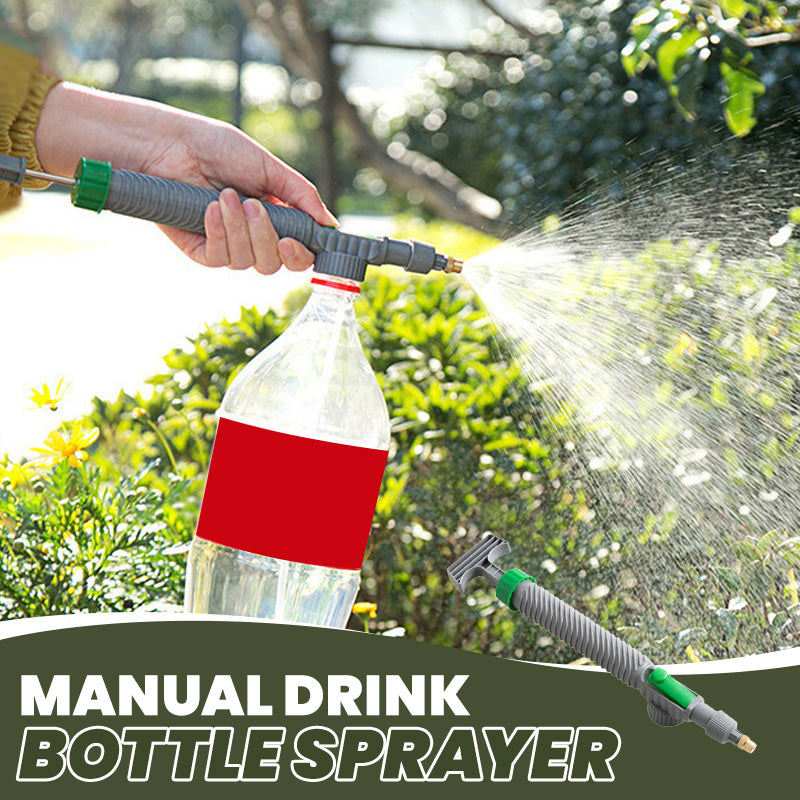 🌿Manual Drink Bottle Sprayer with Adjustable Nozzle‑Portable DIY Garden Spray Tool, Fits Standard Plastic Bottles for Plant Watering, Fertilizing & Pest Control