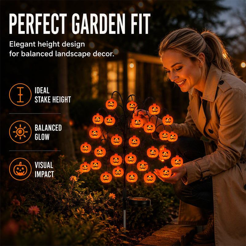 🎃🦇 43% OFF!👻Waterproof Halloween Pumpkin Solar Branch Lights