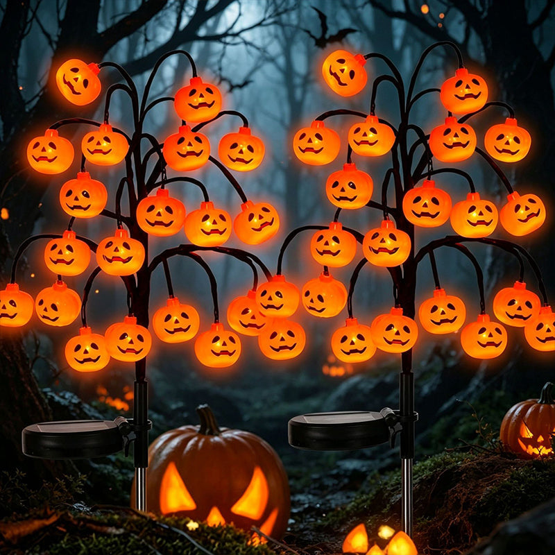 🎃🦇 43% OFF!👻Waterproof Halloween Pumpkin Solar Branch Lights