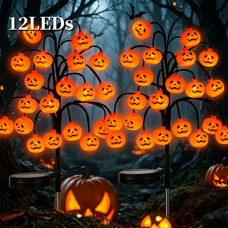 🎃🦇 43% OFF!👻Waterproof Halloween Pumpkin Solar Branch Lights