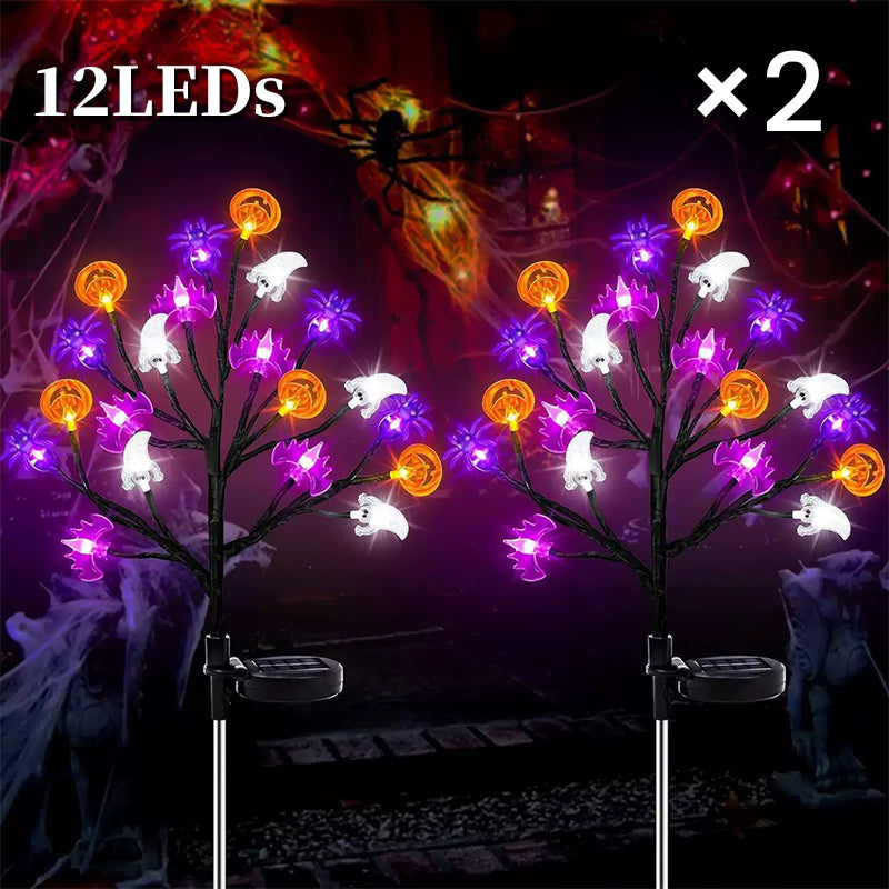 🎃🦇 43% OFF!👻Waterproof Halloween Pumpkin Solar Branch Lights