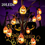 🎃🦇 43% OFF!👻Waterproof Halloween Pumpkin Solar Branch Lights