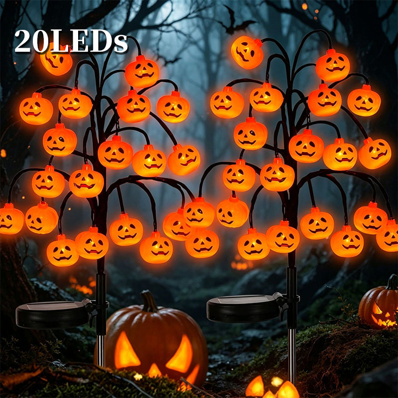 🎃🦇 43% OFF!👻Waterproof Halloween Pumpkin Solar Branch Lights
