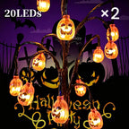 🎃🦇 43% OFF!👻Waterproof Halloween Pumpkin Solar Branch Lights