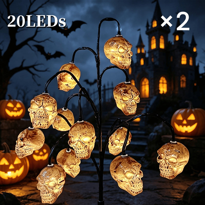 🎃🦇 43% OFF!👻Waterproof Halloween Pumpkin Solar Branch Lights