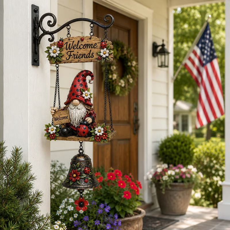 Gnome Welcome Doorbell Outdoor Decor
