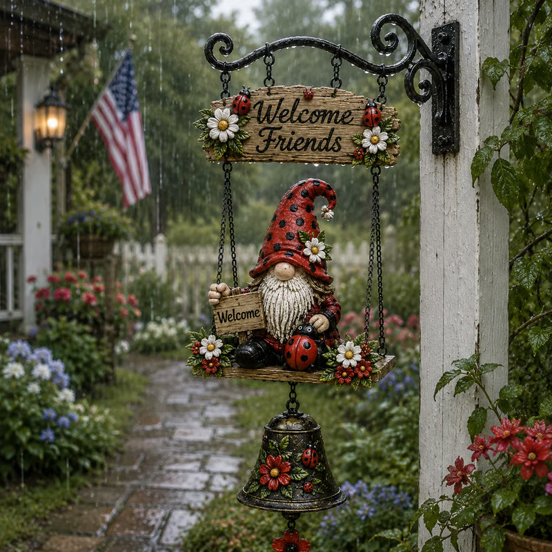 Gnome Welcome Doorbell Outdoor Decor