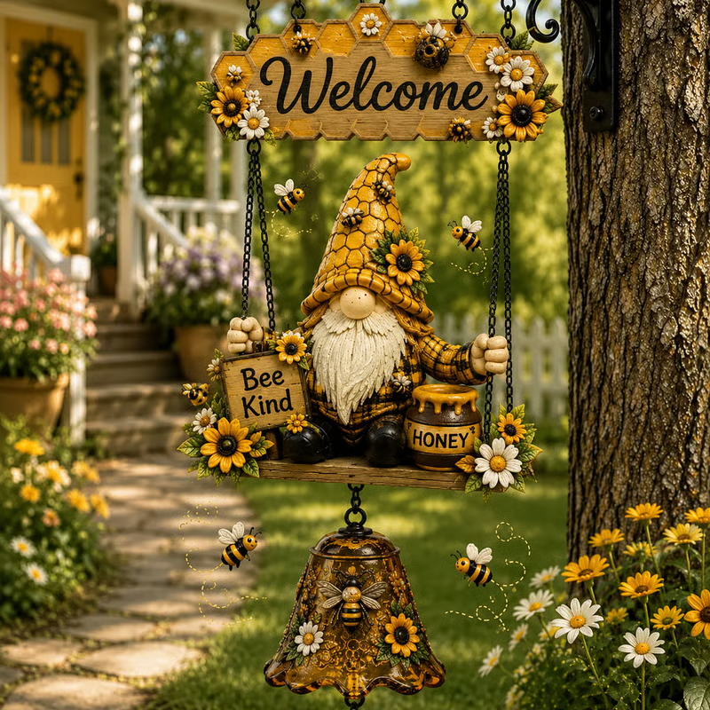 Gnome Welcome Doorbell Outdoor Decor