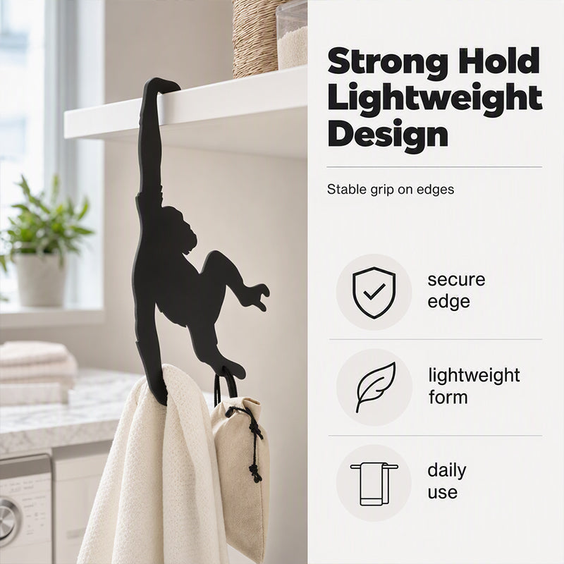🐒 Monkey Shaped Banana Hook – Hang Fruit, Keys & Bags – Playful Storage with Personality! ✨
