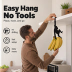🐒 Monkey Shaped Banana Hook – Hang Fruit, Keys & Bags – Playful Storage with Personality! ✨