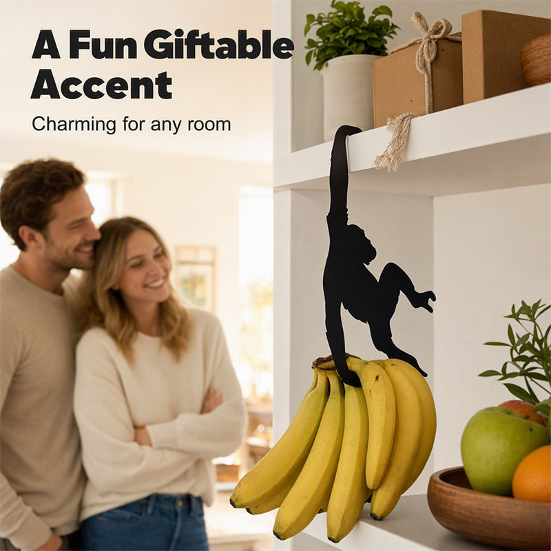 🐒 Monkey Shaped Banana Hook – Hang Fruit, Keys & Bags – Playful Storage with Personality! ✨