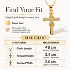 Women's Sparkling Twisted Knot Cross Pendant Necklace – Elegant design, brilliant shine & lightweight – Perfect for daily wear & special occasions 💖