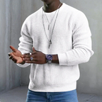 🎁JMIERR Men’s crew-neck jumpers – soft, relaxed jumpers, classic long-sleeved jumpers with ribbed hems