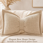 🛋️ Soft Chenille Bow-Shaped Throw Pillow – Ultra-soft, plush & decorative – Perfect for sofas, beds & cozy corners ✨